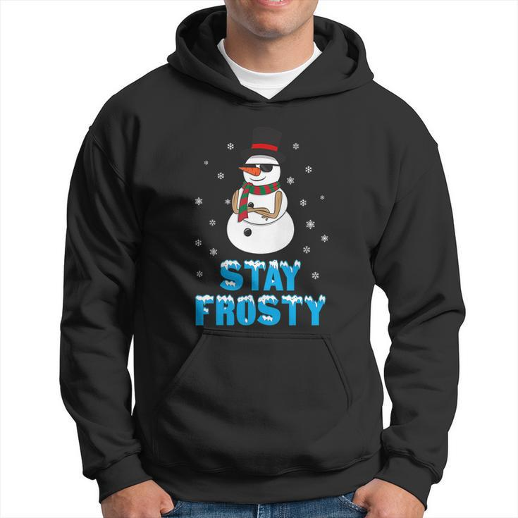Stay Frosty Shirt Funny Christmas Shirt Cool Snowman Tshirt V3 Hoodie