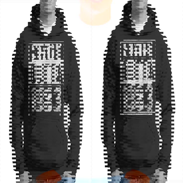 Straight Outta 1983 Year Of Birth Birthday  Hoodie
