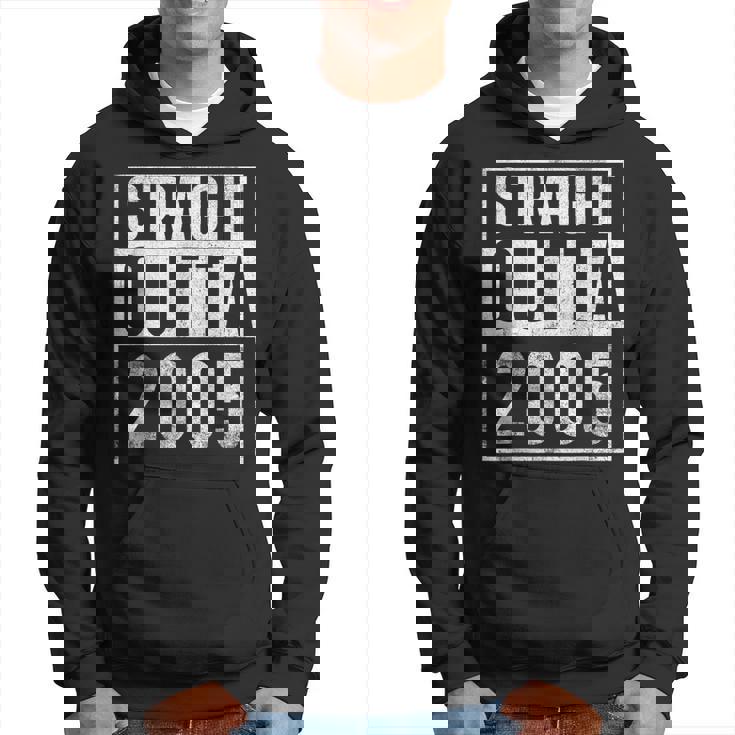 Straight Outta 2005 Year Of Birth Birthday  Hoodie