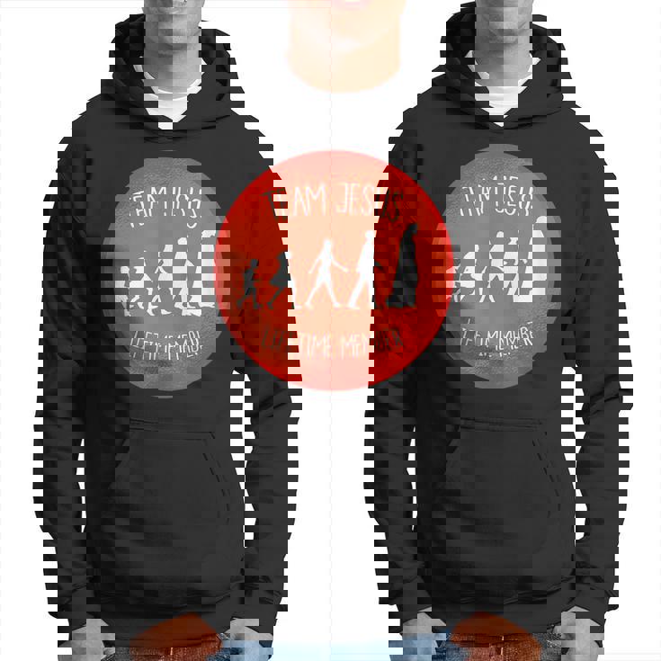 Team Jesus Lifetime Member Christianity Christian Hoodie
