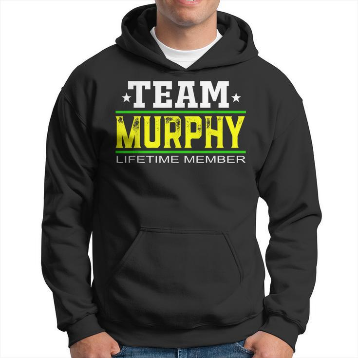 Team Murphy Lifetime Member Surname Last Name Tree Reunion  Men Hoodie Graphic Print Hooded Sweatshirt