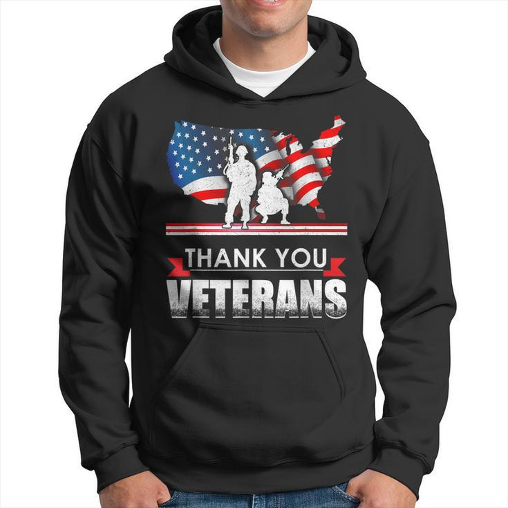 Thank You Veterans American  V2 Men Hoodie Graphic Print Hooded Sweatshirt