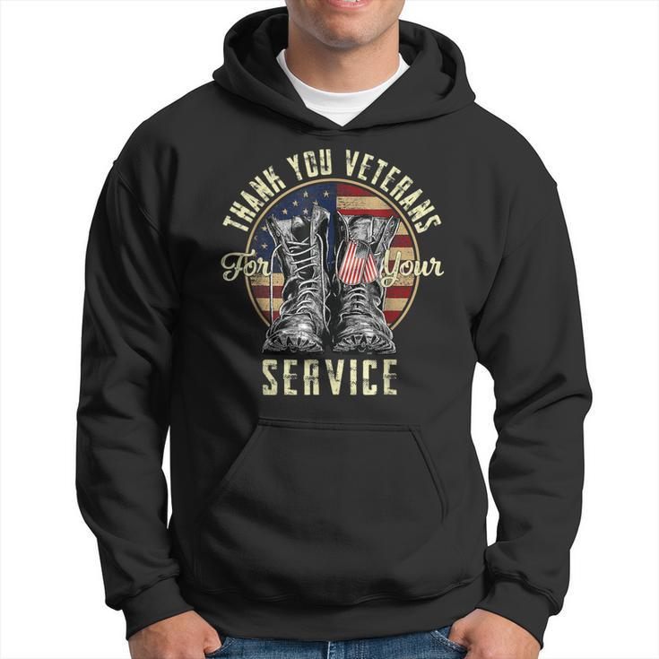 Thank You Veterans For Your Service Veterans Day Vintage  Hoodie