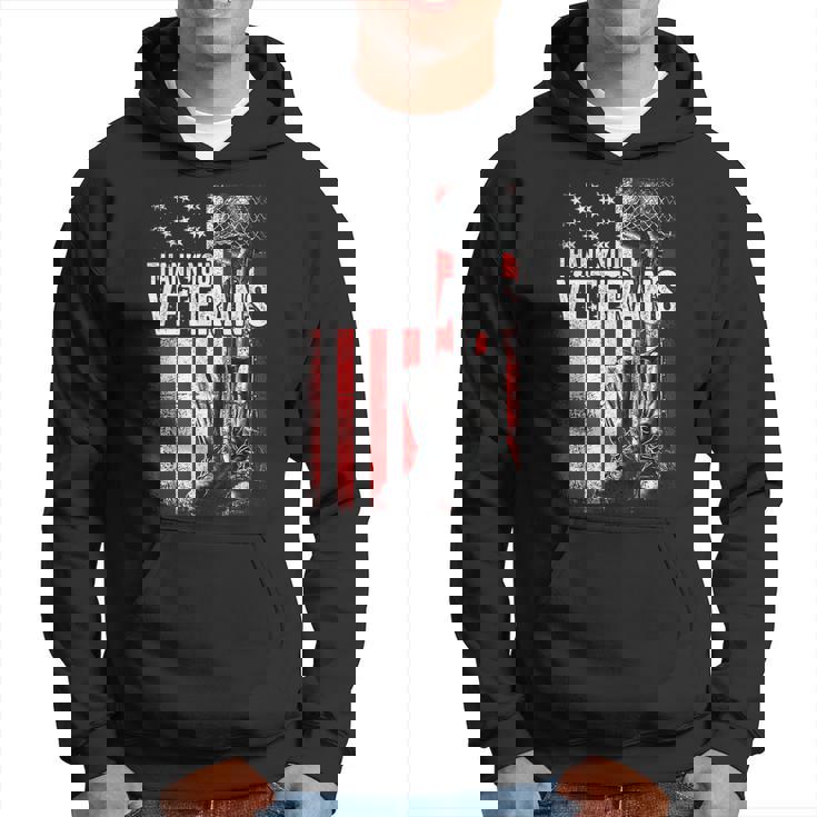 Thank You Veterans  Proud Veteran Day Dad Grandpa  V8 Hoodie