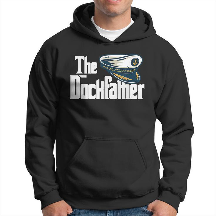 The Dockfather Funny Boating Fishing Boat Dad Captain Boater Hoodie