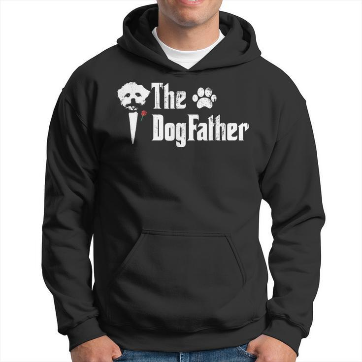 The Dogfather Maltese Dog Dad  Fathers Day Hoodie