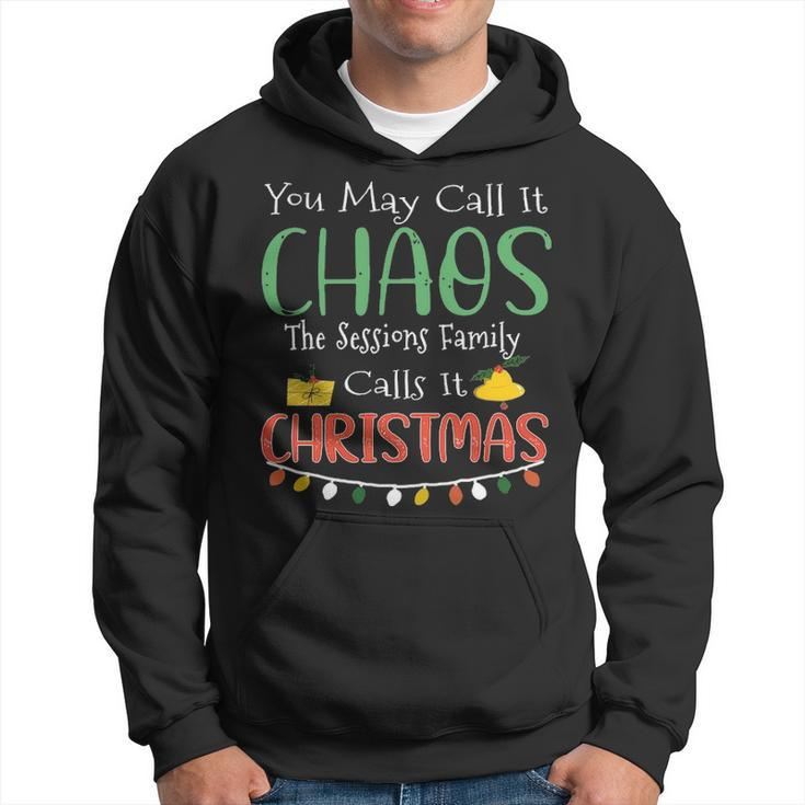The Sessions Family Name Gift Christmas The Sessions Family Hoodie