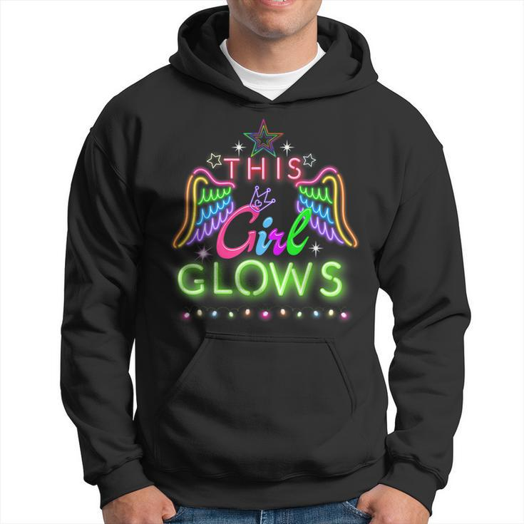 This Girl Glows Lights Glow Party Lover  Hoodie