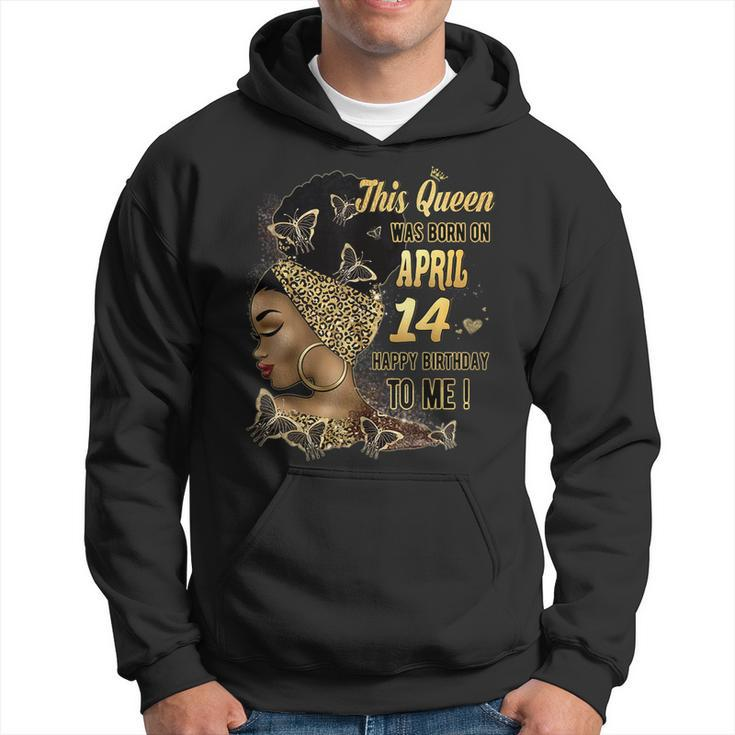 This Queen Was Born On April 14 14Th April Birthday Hoodie