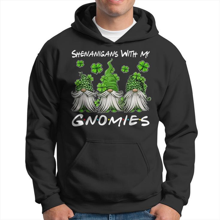 Three Gnomes Shamrock Clover Leopard Bleached St Patrick Day  V2 Hoodie
