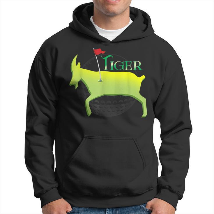 Tiger Goat - Funny Masters Golfer - Golf Ball Player Hoodie