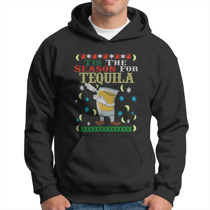 Tis The Season For Tequila Dabbing Ugly Christmas Alcohol Meaningful Gift Hoodie