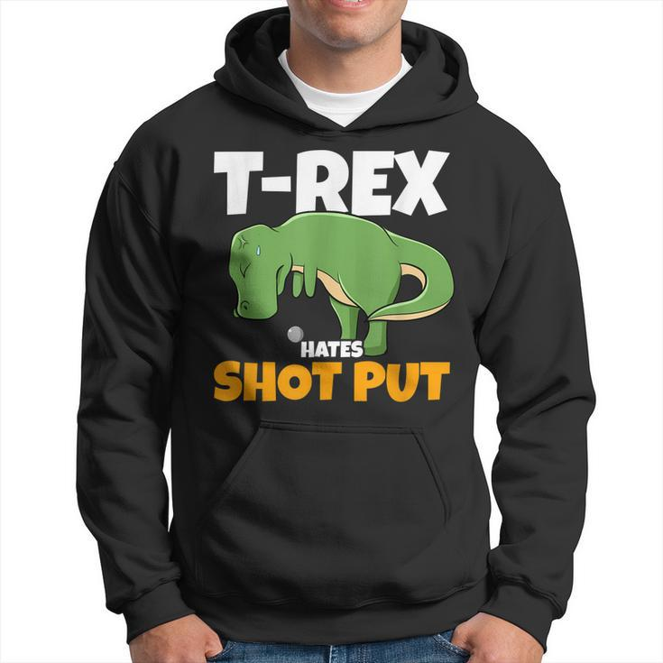 Track And Field Throwing Dino Funny Thrower Shot Put  Hoodie