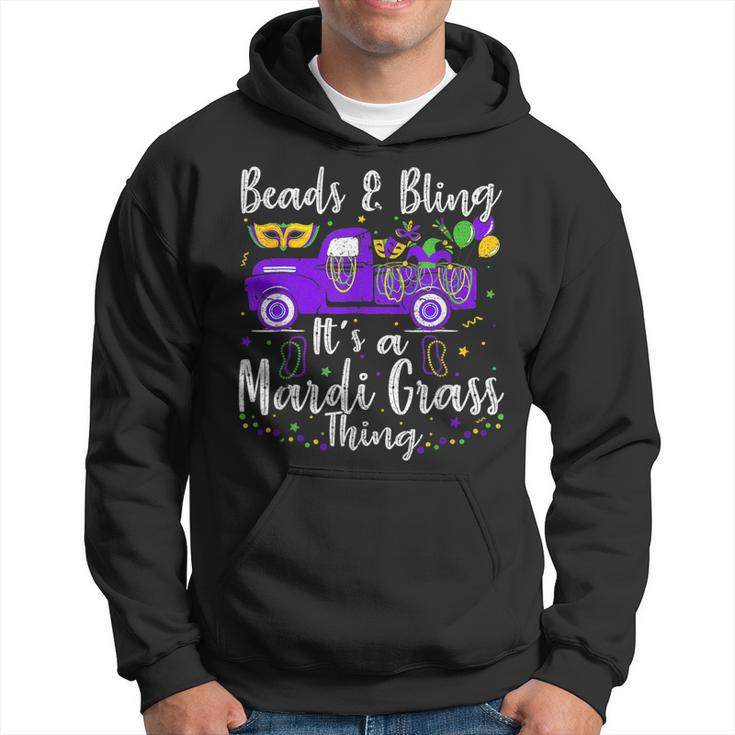 Truck Beads And Bling Its A Mardi Gras Thing Fun Mardi Gras  Hoodie
