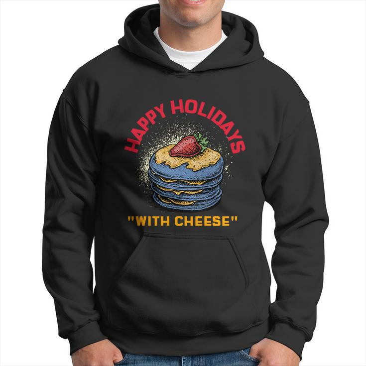 Ugly Christmas Sweater Burger Happy Holidays With Cheese V20 Hoodie