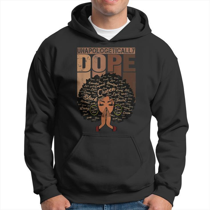 Unapologetically Dope Black Afro Melanin Black History Month Hoodie