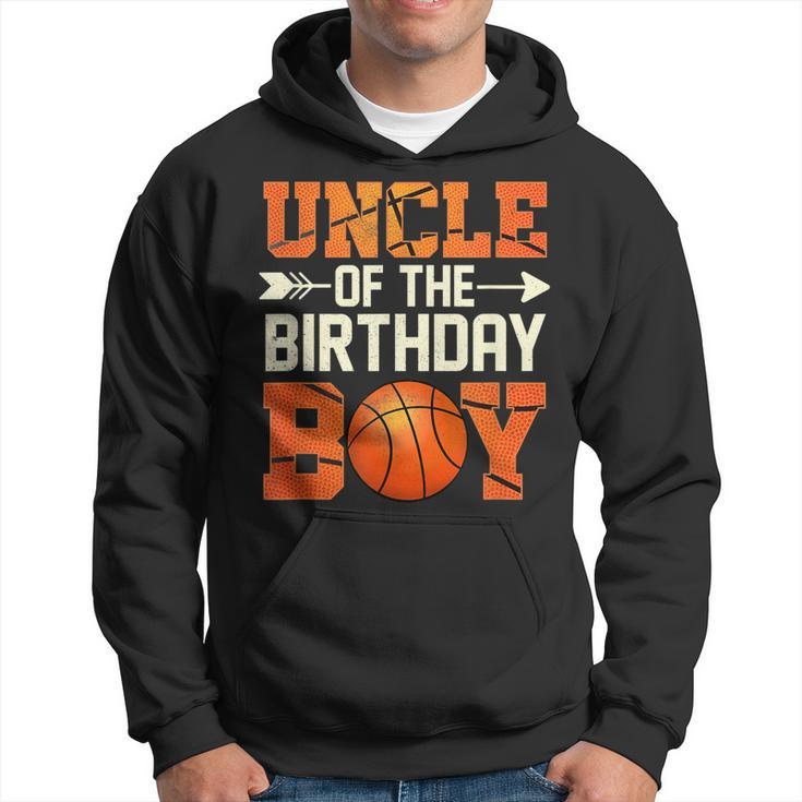 Uncle Of The Birthday Boy Basketball Father Dad Funny Gift For Mens Hoodie