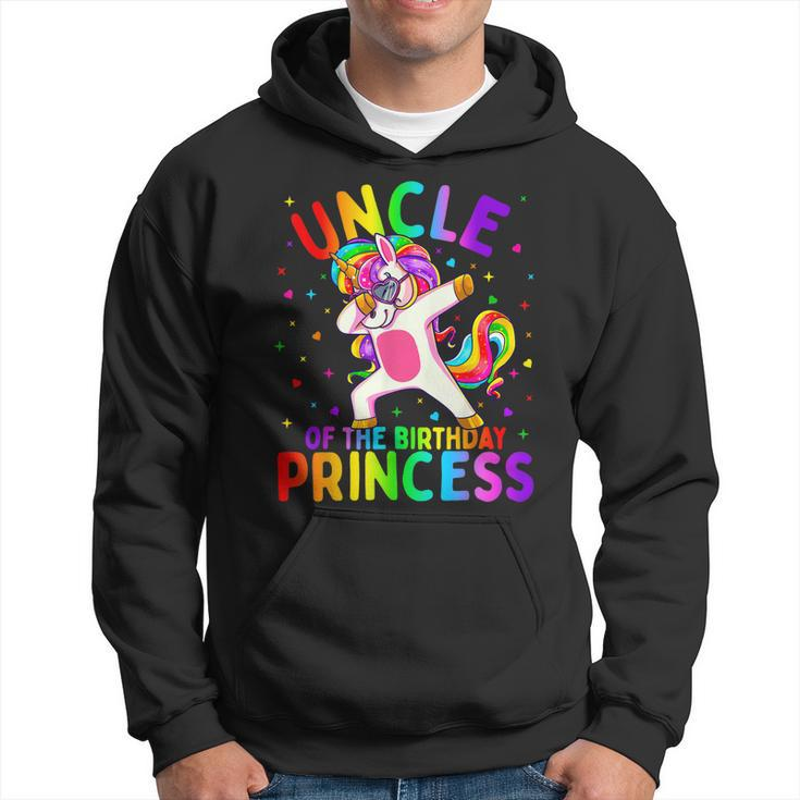 Uncle Of The Birthday Princess Girl Dabbing Unicorn  Hoodie