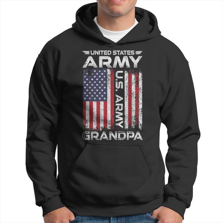 United States Army Grandpa American Flag For Veteran Gift Hoodie