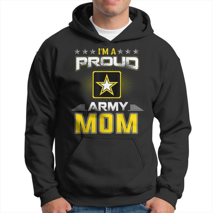 Us Army Proud Us Army Mom  Military Veteran Pride Hoodie