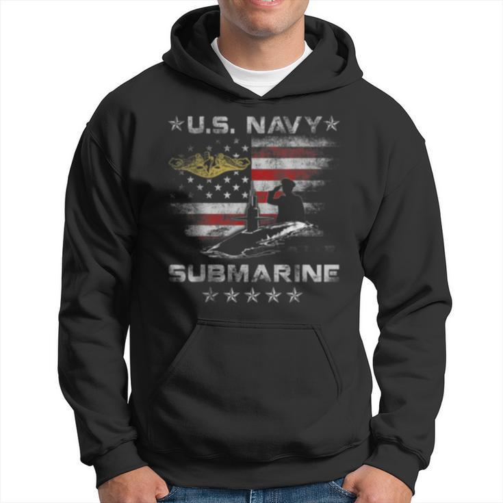 US Navy Submarine Silent Service Vintage  Mens Hoodie