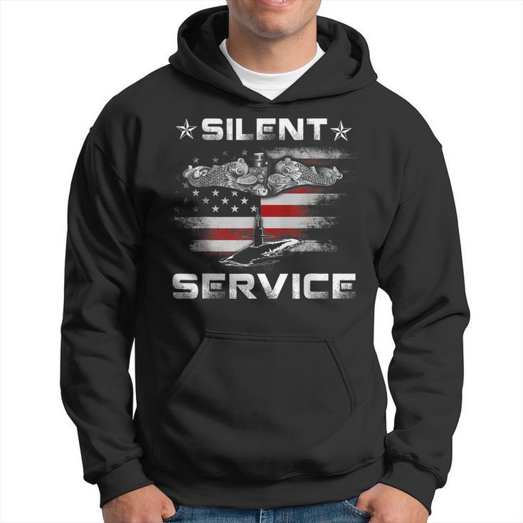 US Navy Submarines Silent Service  Patriotic Gifts  Hoodie
