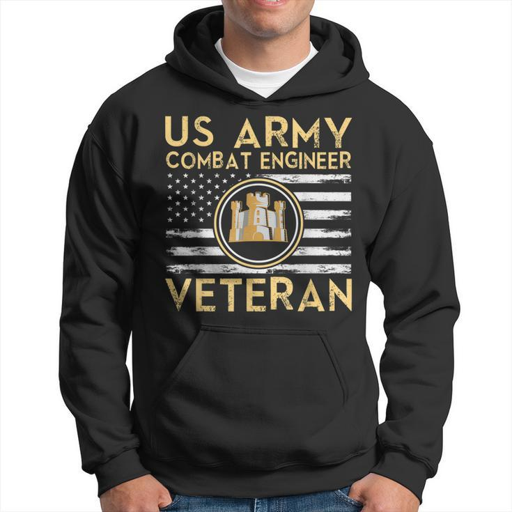 Usa Flag | Army Veteran | Us Army Combat Engineer Veteran  Hoodie