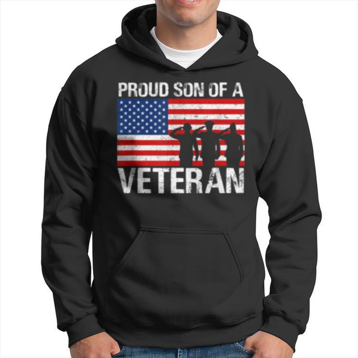 Usa United States Military Family Proud Son Of A Veteran  Hoodie