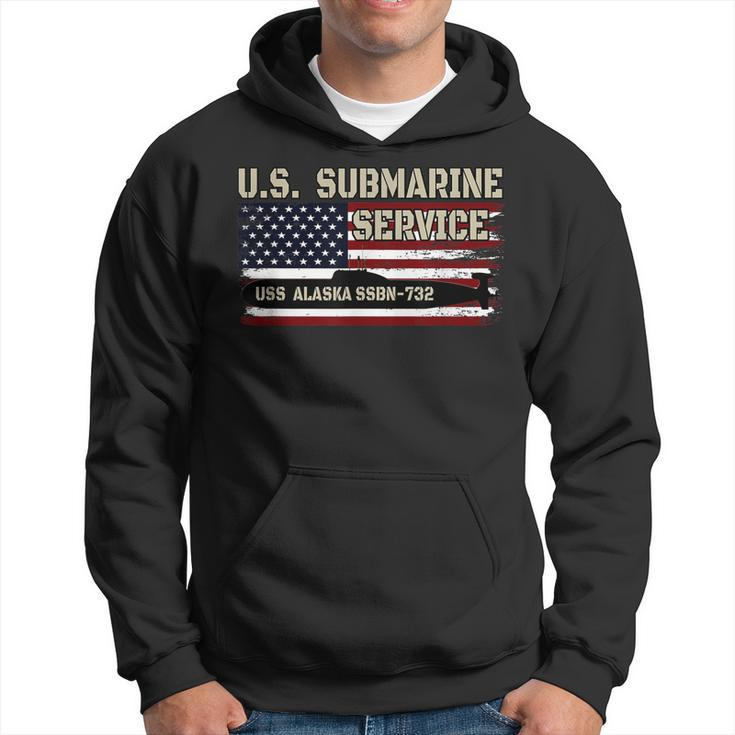Uss Alaska Ssbn-732 Submarine Veterans Day Fathers Day  Hoodie