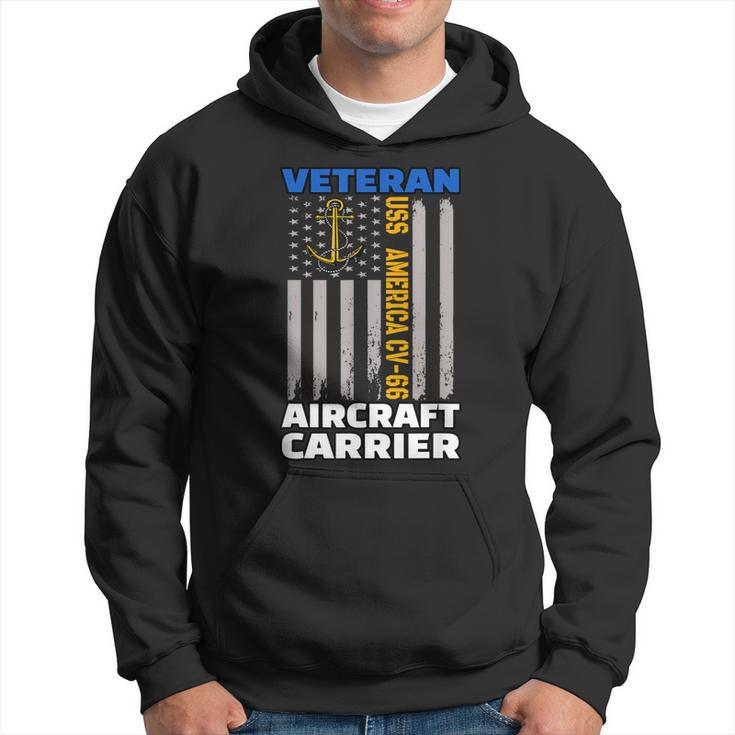 Uss America Cv-66 Aircraft Carrier Veterans Day Sailors  Hoodie