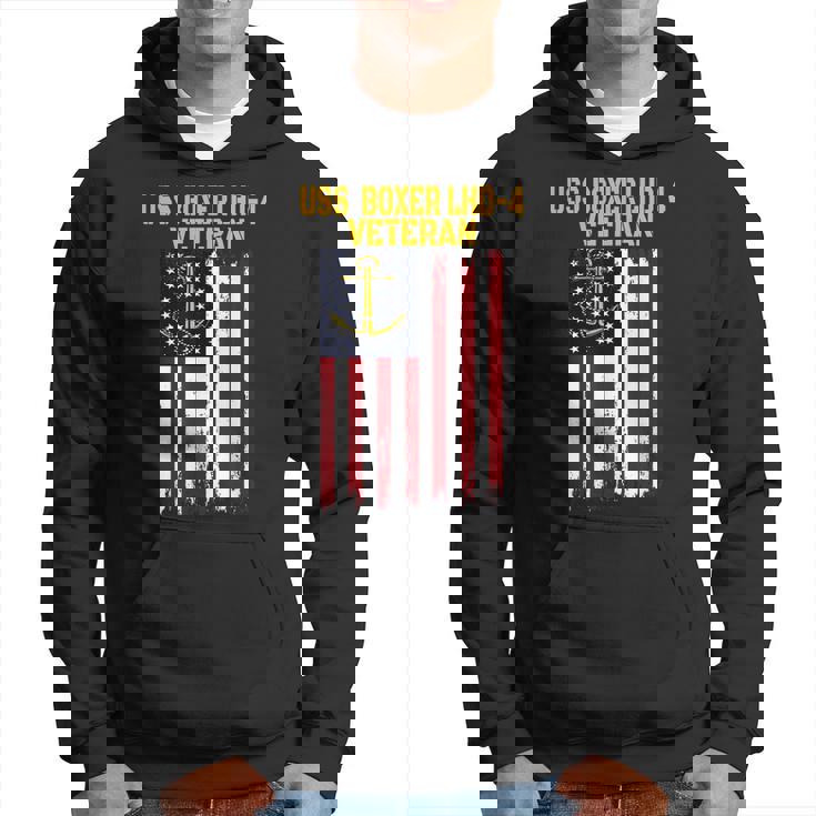 Uss Boxer Lhd-4 Amphibious Assault Ship Veterans Day  Hoodie