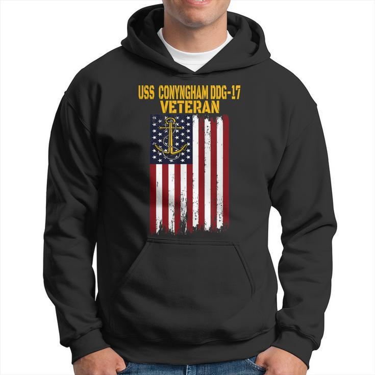 Uss Conyngham Ddg-17 Destroyer Veterans Day Fathers Day Dad Hoodie