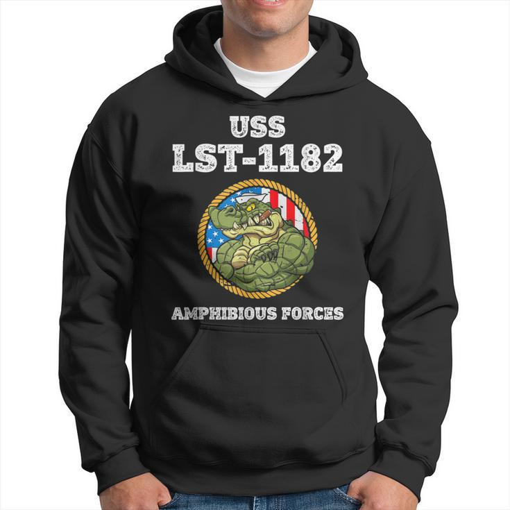 Uss Fresno Lst-1182 Amphibious Force  Hoodie