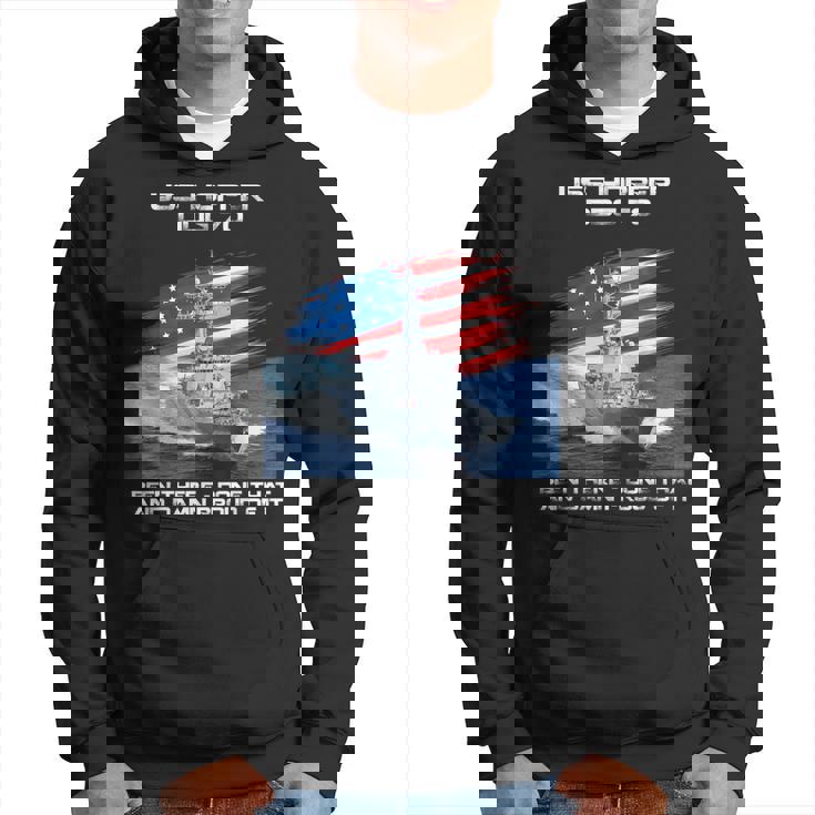 Uss Hopper Ddg70 Destroyer Ship Usa Flag Veterans Day Xmas Hoodie Seseable