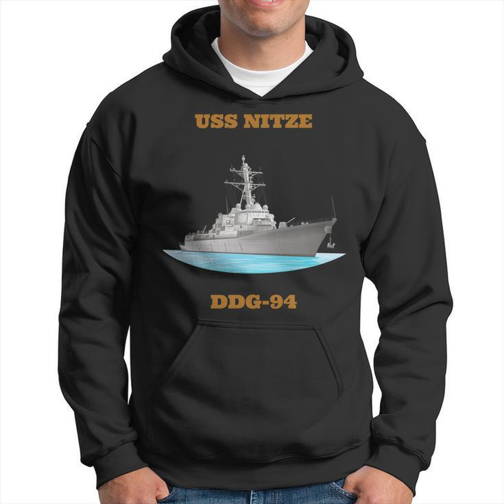 Uss Nitze Ddg-94 Navy Sailor Veteran Gift   Hoodie