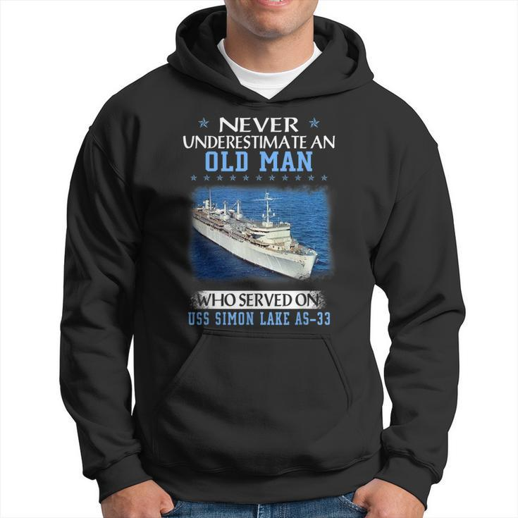 Uss Simon Lake As-33 Veterans Day Father Day  Hoodie
