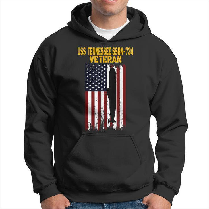 Uss Tennessee Ssbn-734 Submarine Veterans Day Fathers Day  Hoodie