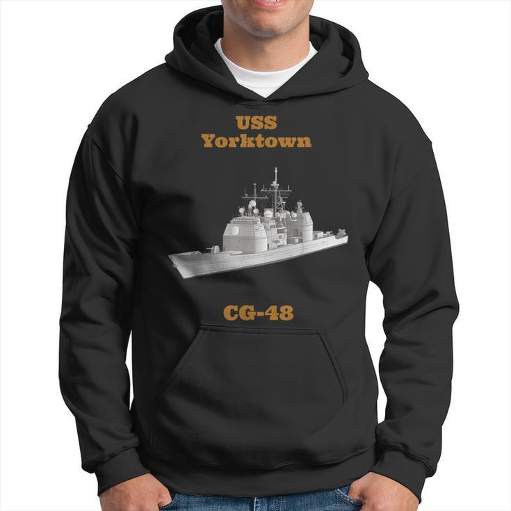 Uss Yorktown Cg-48 Navy Sailor Veteran Gift  Hoodie