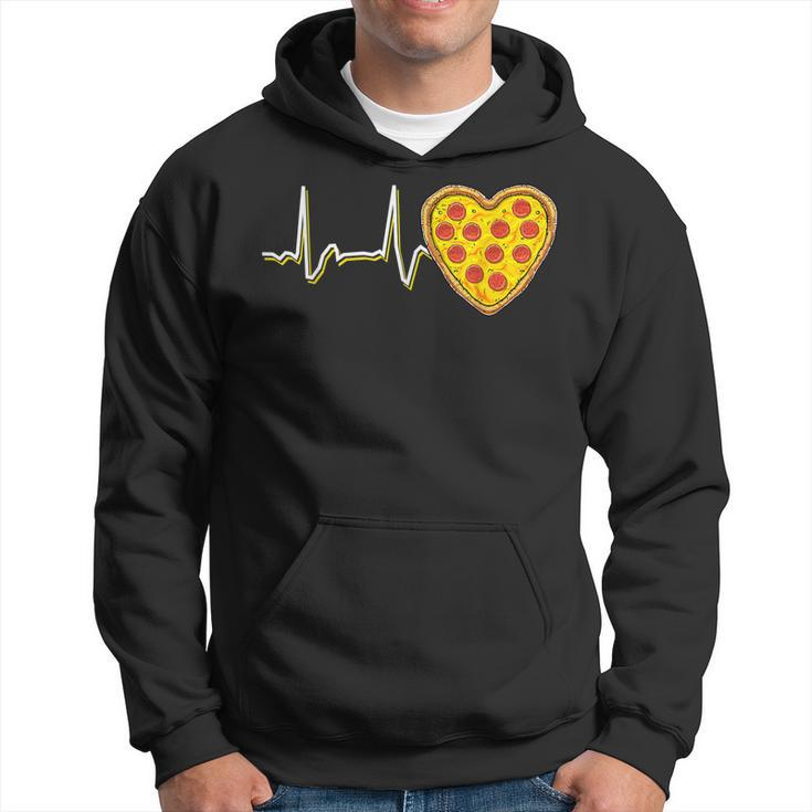 Valentines Day Pizza Heart Beat Heart Funny Pizza Lovers  Hoodie