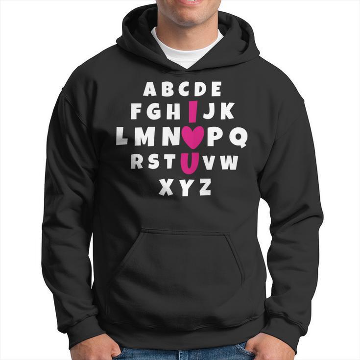 Valentinstag Alphabet Liebe Sie Herzen Tag Happy Valentines Hoodie