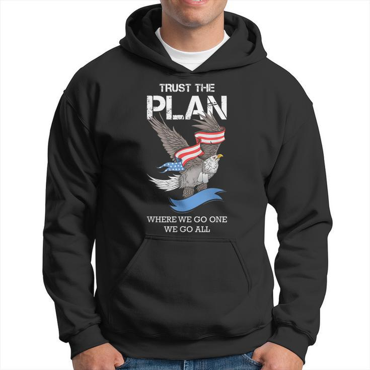 Veteran American Flag Eagle Trust The Plan Military Gifts Hoodie