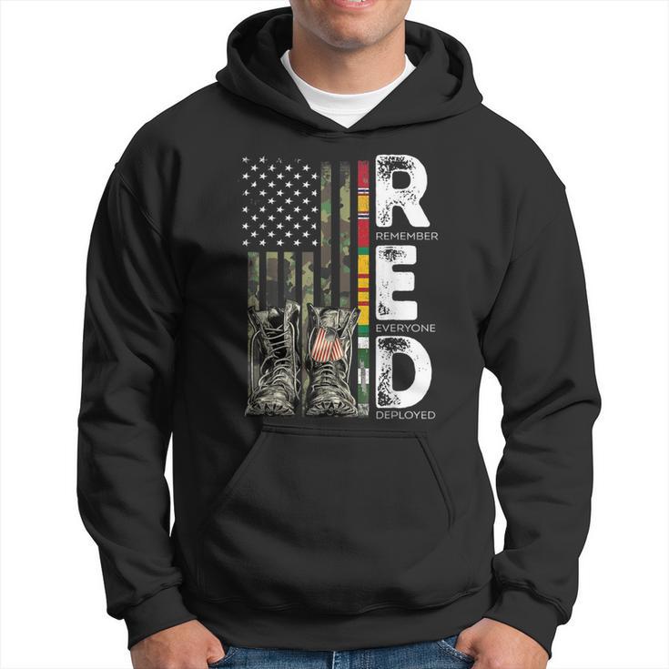 Vietnam Veteran Remember Everyone Deployed Red Friday  Hoodie