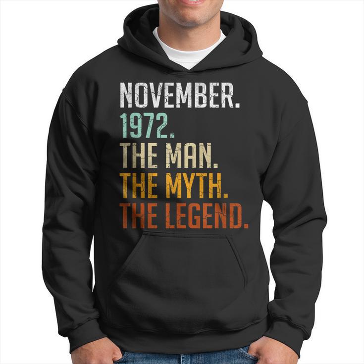 Vintage 1972 Mann Mythos Legende Hoodie zum 50. Geburtstag