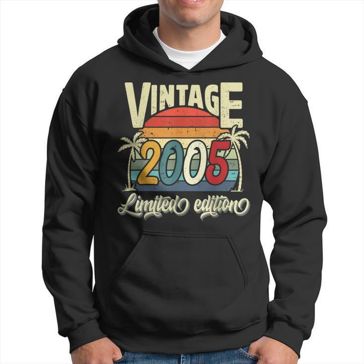 Vintage 2005 18Th Birthday Limited Edition 18 Years Old Bday Hoodie