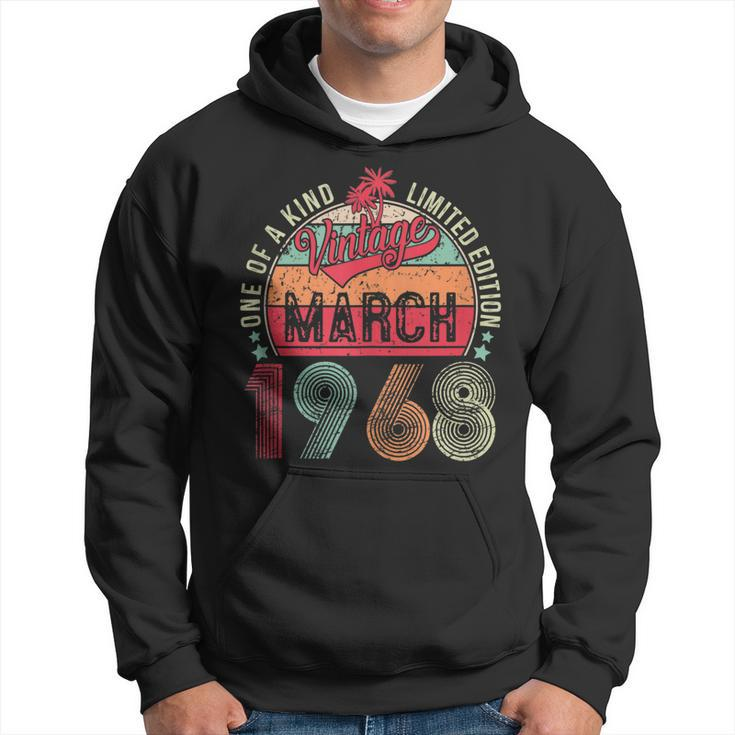 Vintage 55 Year Old March 1968 Limited Edition 55Th Birthday  V2 Hoodie