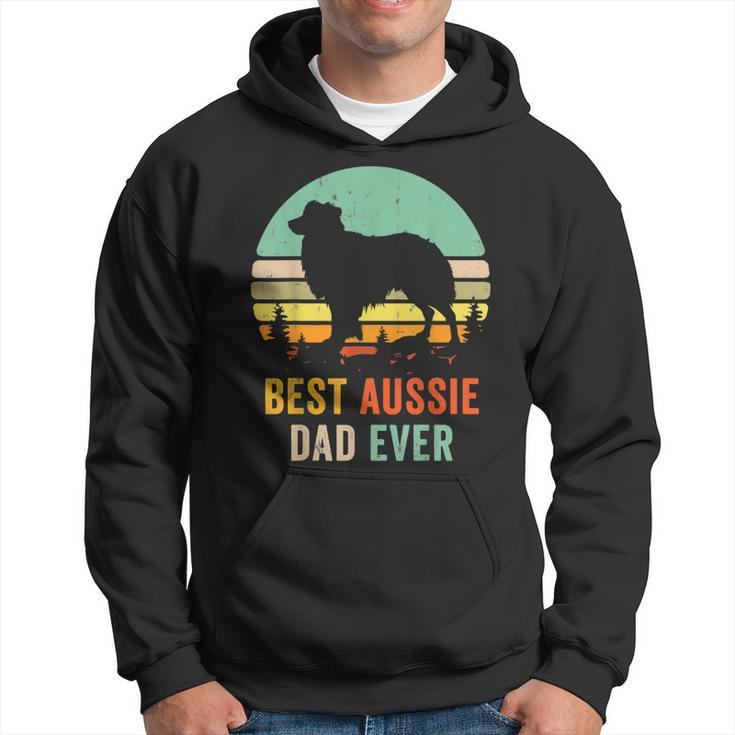 Vintage Aussie Shepherd Papa Best Dad Ever Aussie  V2 Hoodie