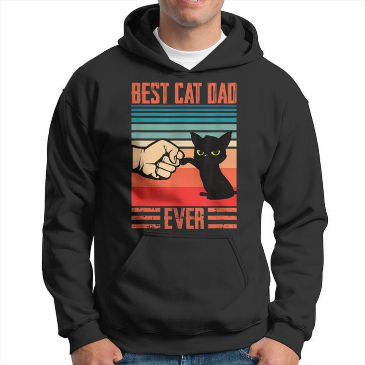 Vintage Best Cat Dad Ever Bump Fit Design For Best Cat Dad  Hoodie