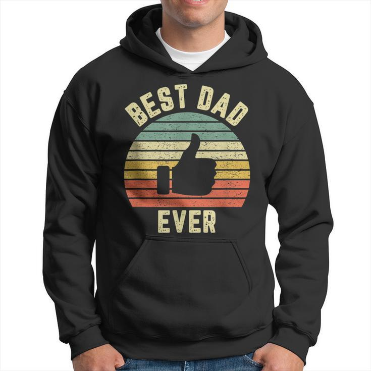 Vintage Best Dad Ever Funny Fathers Day Holiday GiftGift For Mens Hoodie