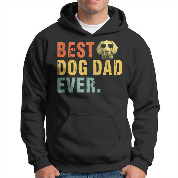 Vintage Best Dog Dad Ever T  Weimaraner  Hoodie