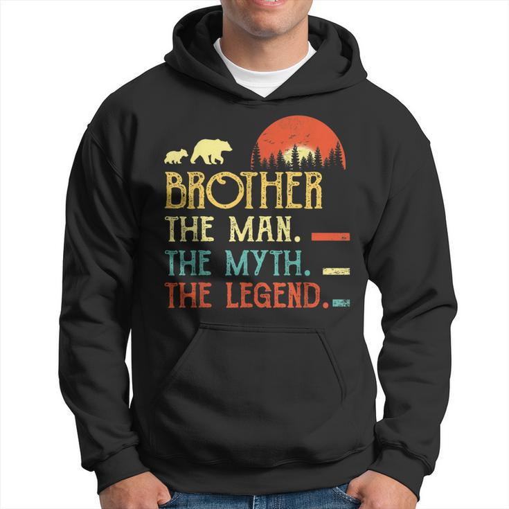 Vintage Brother Man Myth Legend Daddy Grandpa Gifts Hoodie
